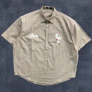 STUSSY Men's Brown Short Sleeve